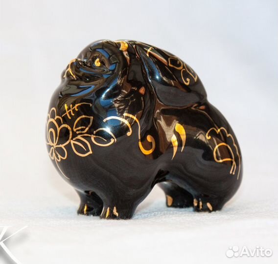 Шпиц - статуэтка из фарфора