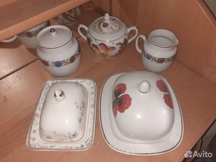 Сахарницы, молочник, масленки Вербилки