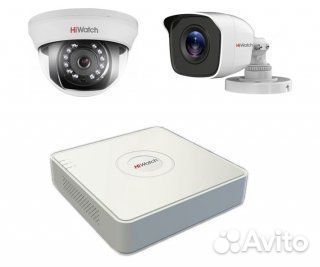 Комплект видеонаблюдения hiwatch на 2 камеры 1080P