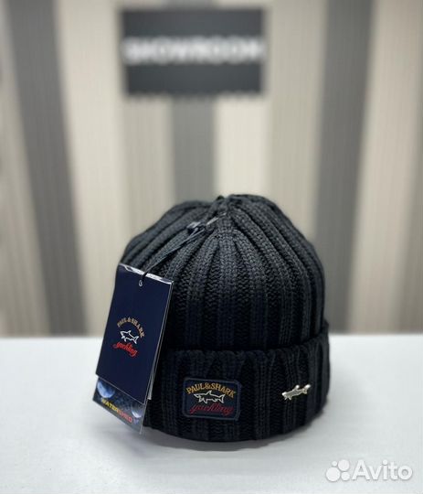 Шапка мужская Paul Shark с подкатом разные цвета