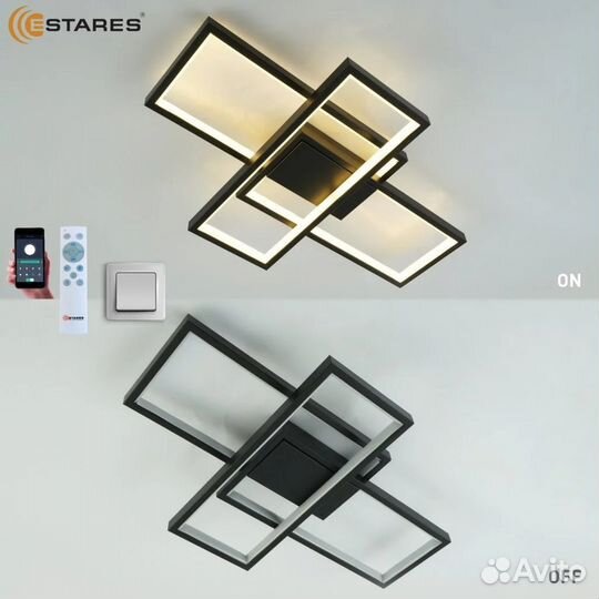 Люстра LED Estares sven 65W 3S черный