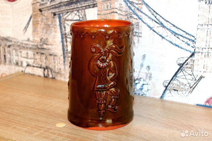 Штоф керамический и 2 кружки СССР