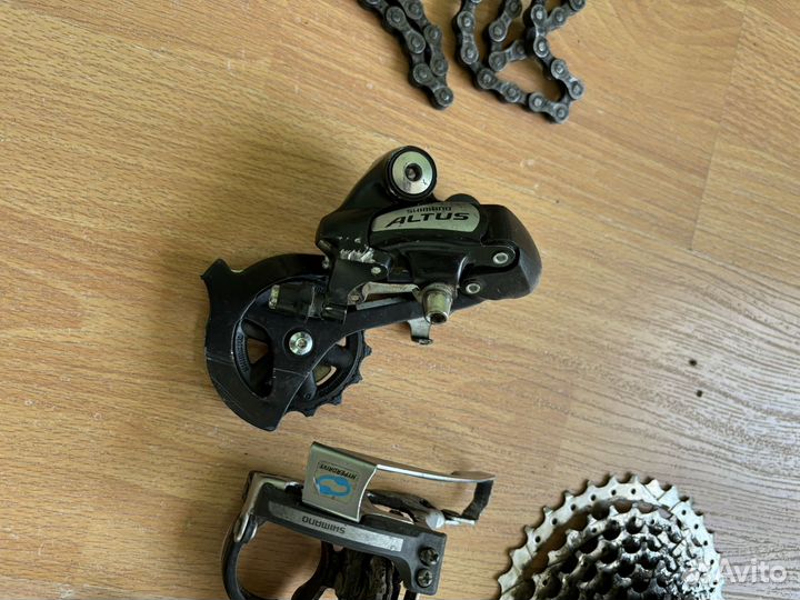 Трансмиссия shimano acera + altus 2x8