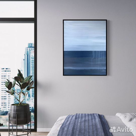 Картина абстракция акрил на холсте 70х90 см