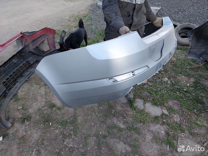 Задний бампер на skoda octavia a7