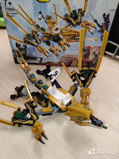 Lego Ninjago 70666 золотой дракон