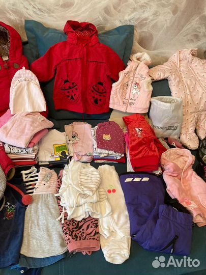 Три больших пакета на девочку размеры 62-86