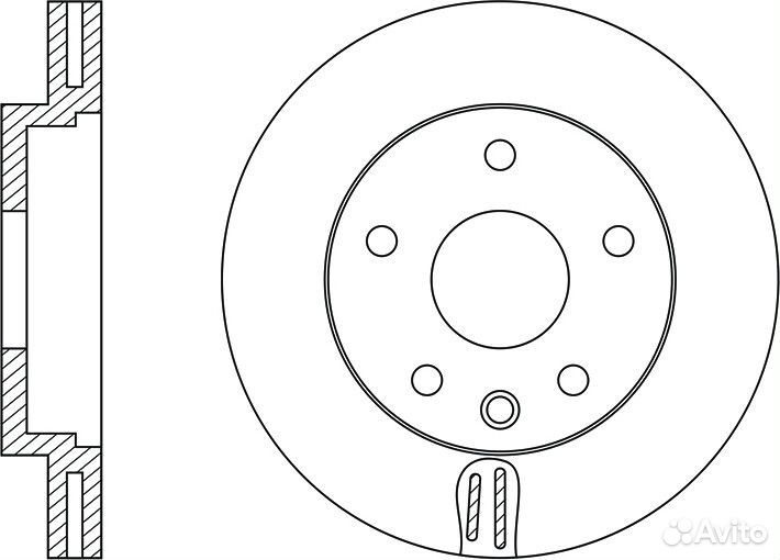Диск тормозной nibk RN1316