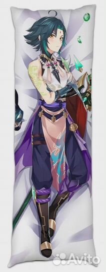 Дакимакура подушка обнимашка геншин импакт Сяо