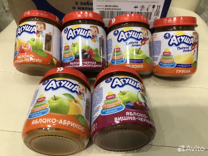 Фруктовое пюре Агуша