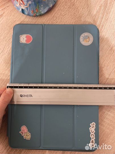 Чехол кейс голубой для iPad