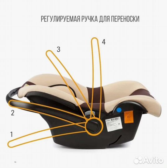 Автолюлька 0+ (до 13 кг) Zlatek Colibri