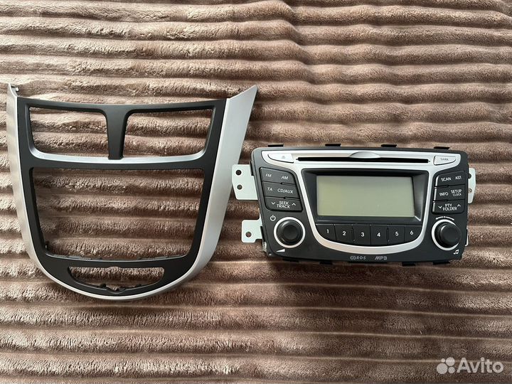 Штатная магнитола на hyundai solaris 1