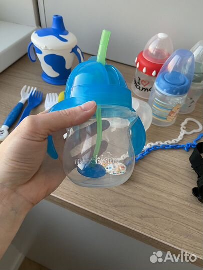 Бутылочки nuk, поильники, ложки, вилки для малышей