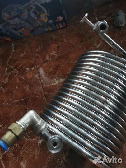 Охладитель сусла для пива противоточный (чиллер)