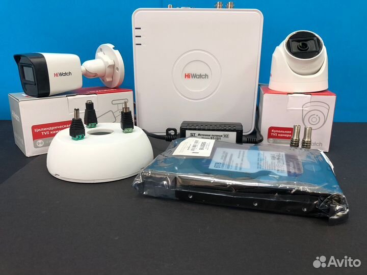 Комплект видеонаблюдения 4 камеры