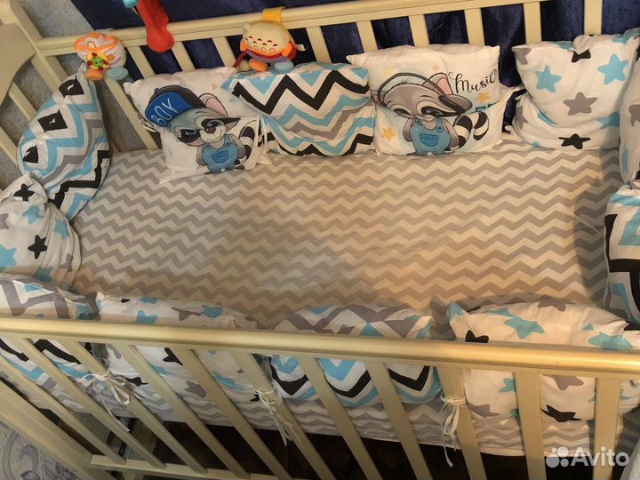 Бортики в кроватку бу