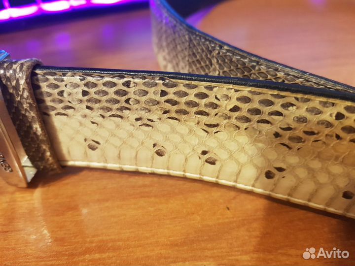 Ремень из натуральной кожи морской змеи