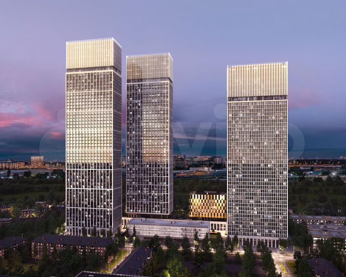 2-к. квартира, 66,2 м², 11/55 эт.