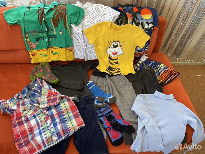 Детские вещи пакетом для мальчика 116 122