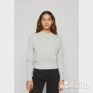 Толстовка Nike Drape Crew, серый вереск