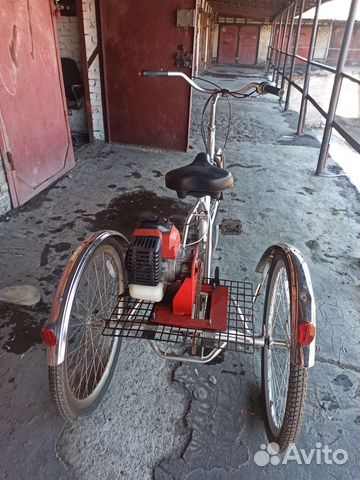 Велосипед с бензиновым мотором
