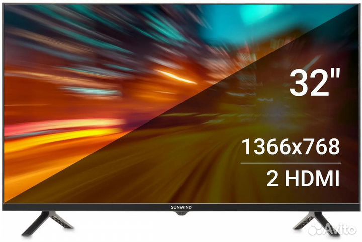 Телевизор новый SunWind 32