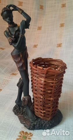 Статуэтка Африканка 19см.Металл