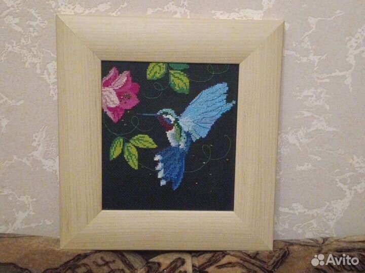 Картина вышитая крестом ручная работа