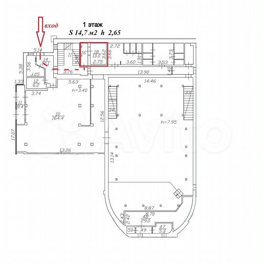 Склад, 14.7 м²