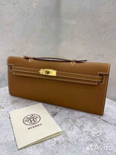Клатч Hermes Kelly Cat натуральная кожа, 31 см