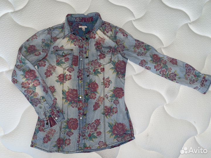 Джинсовая рубашка для девочки