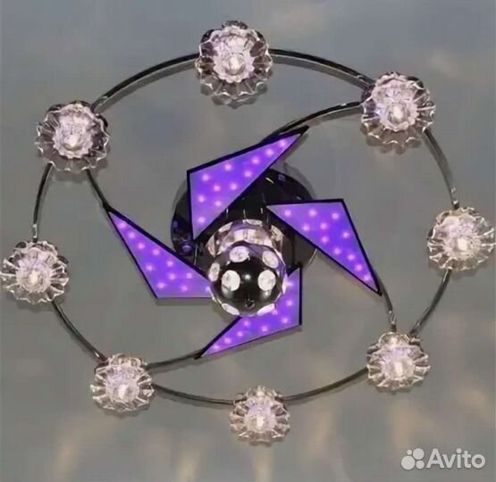 Люстра потолочная светодиодная с пультом