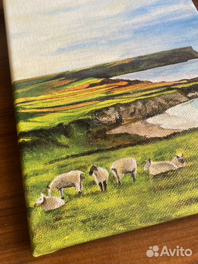 Картина акрилом на холсте 