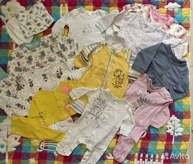 Вещи на девочку 52-68размер пакетом