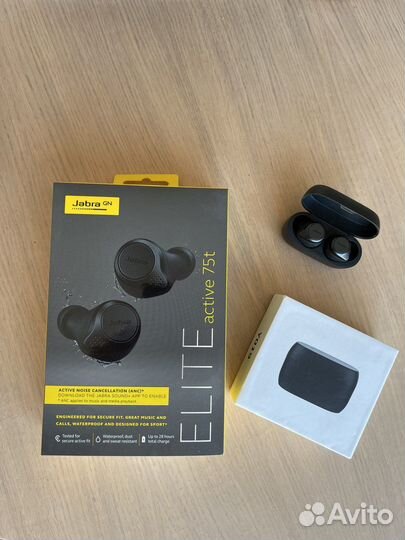 Jabra Elite 75t - черные