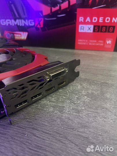 Видеокарта MSI RX580 8GB GamingX