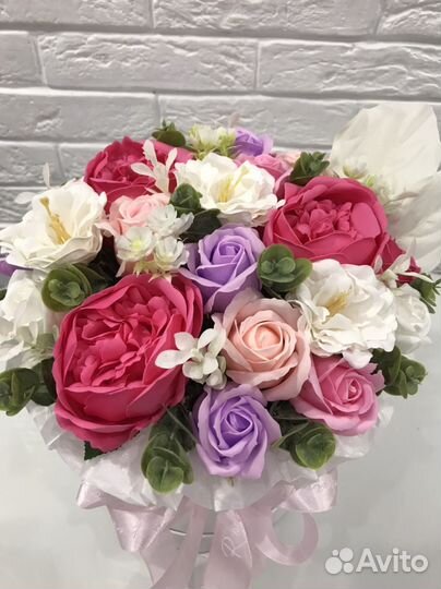 Неувядающий букет из мыльных цветов