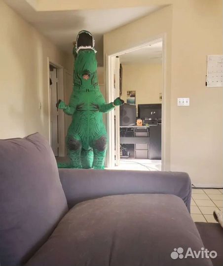 Костюм для поздравлений зелёный T-REX