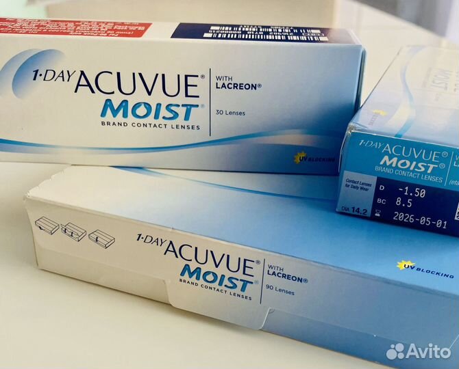Линзы контактные однодневные -1,50