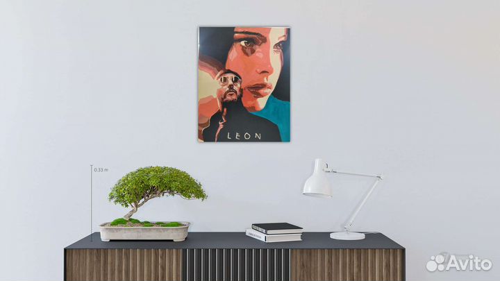 Картина холст постер Leon
