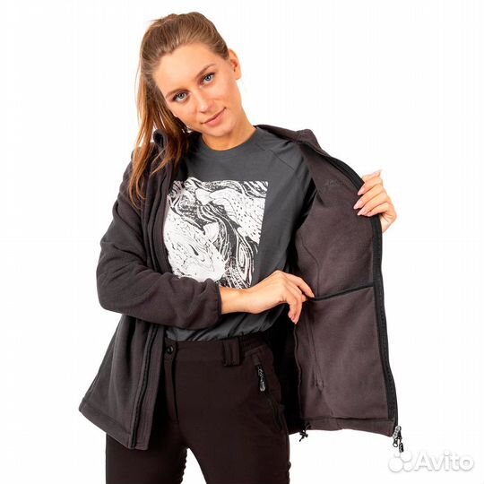 52193 Толстовка женская Тундра, флис, графит