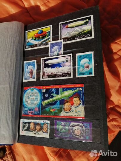 Альбом с марками СССР и других стран 70-80-х годов