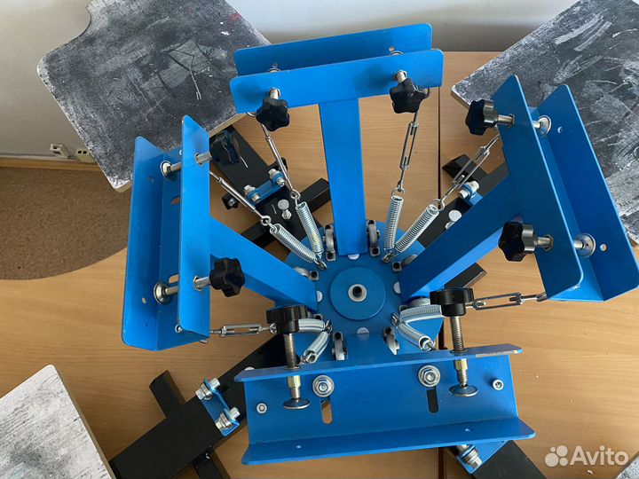 Ручной карусельный станок для шелкографии 4x4