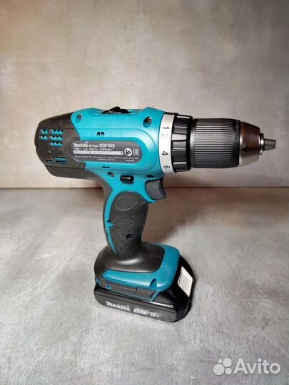 Дрель-шуруповерт Makita DDF453SYE 2х1.5Ач в кейсе