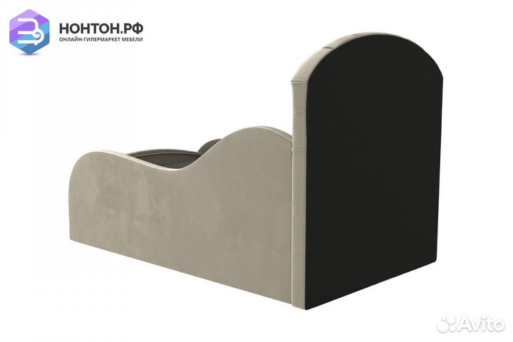 Детская кровать Майя Люкс микровельвет бежевый