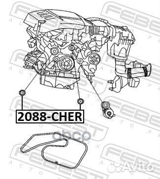 2088-cher ролик обводной MB W220/C215 6.0 M137
