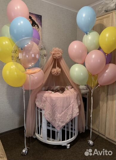 Балдахин в кроватку с держателем