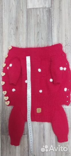 Вязаный комбинезон для собаки