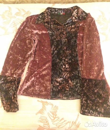 Костюм бархат панбархат кружево Южная Корея